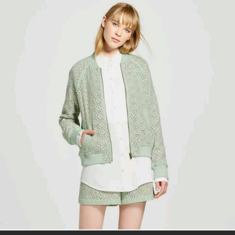 Victoria Beckham x Target lace bomber jacket J024